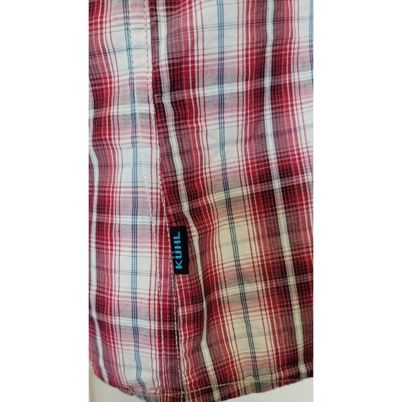 KUHL Men's Plaid Born In The Mountains Short Sleeve Button Up Shirt Sz Large B17 - Picture 3 of 7